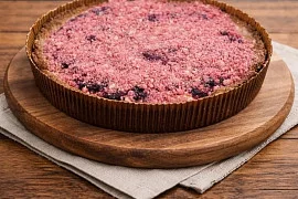 Пирог песочный творог/ вишня 650 гр